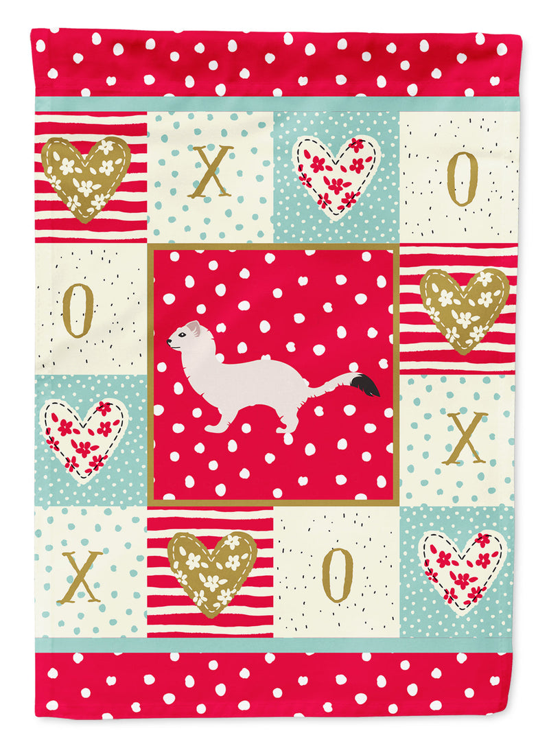 Stoat Short-tailed Weasel Love Flag Garden Size CK5299GF