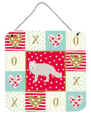 White Arctic Fox Love Wall or Door Hanging Prints CK5304DS66