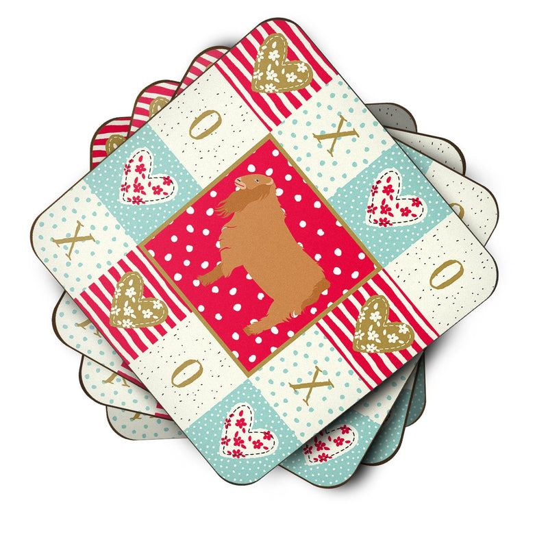 American Lamancha Goat Love Coasters - Set of 4 Lightweight Foam, Absorbent Drink Coasters  CK5312FC