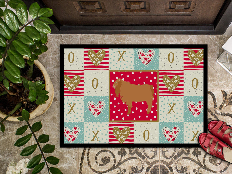 American Lamancha Goat Love Doormat - 18x27 Decorative Floor Mat – Indoor/Outdoor Rug with Artistic Flair CK5312MAT