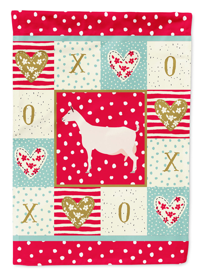 Saanen Goat Love Flag Canvas House Size CK5316CHF