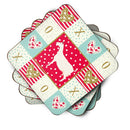 Saanen Goat Love Coasters - Set of 4 Lightweight Foam, Absorbent Drink Coasters  CK5316FC