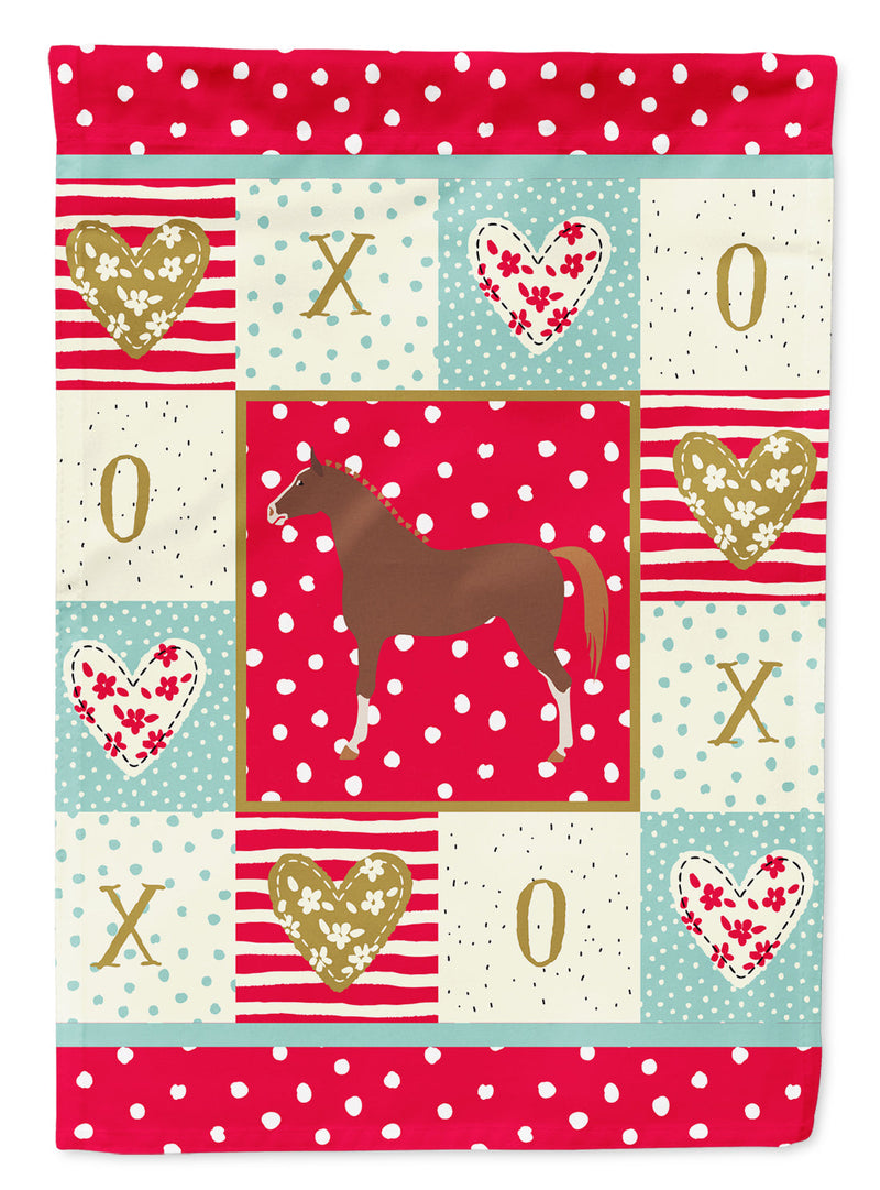 Hanoverian Horse Love Garden Flag – Decorative Outdoor Yard Flag CK5336GF