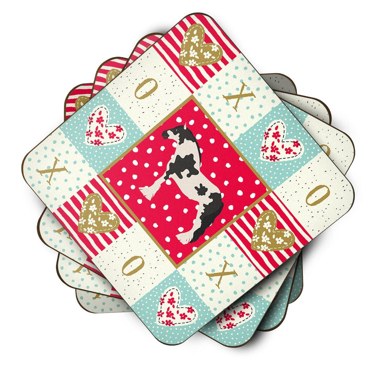 Cyldesdale Horse Love Coasters - Set of 4 Lightweight Foam, Absorbent Drink Coasters  CK5339FC