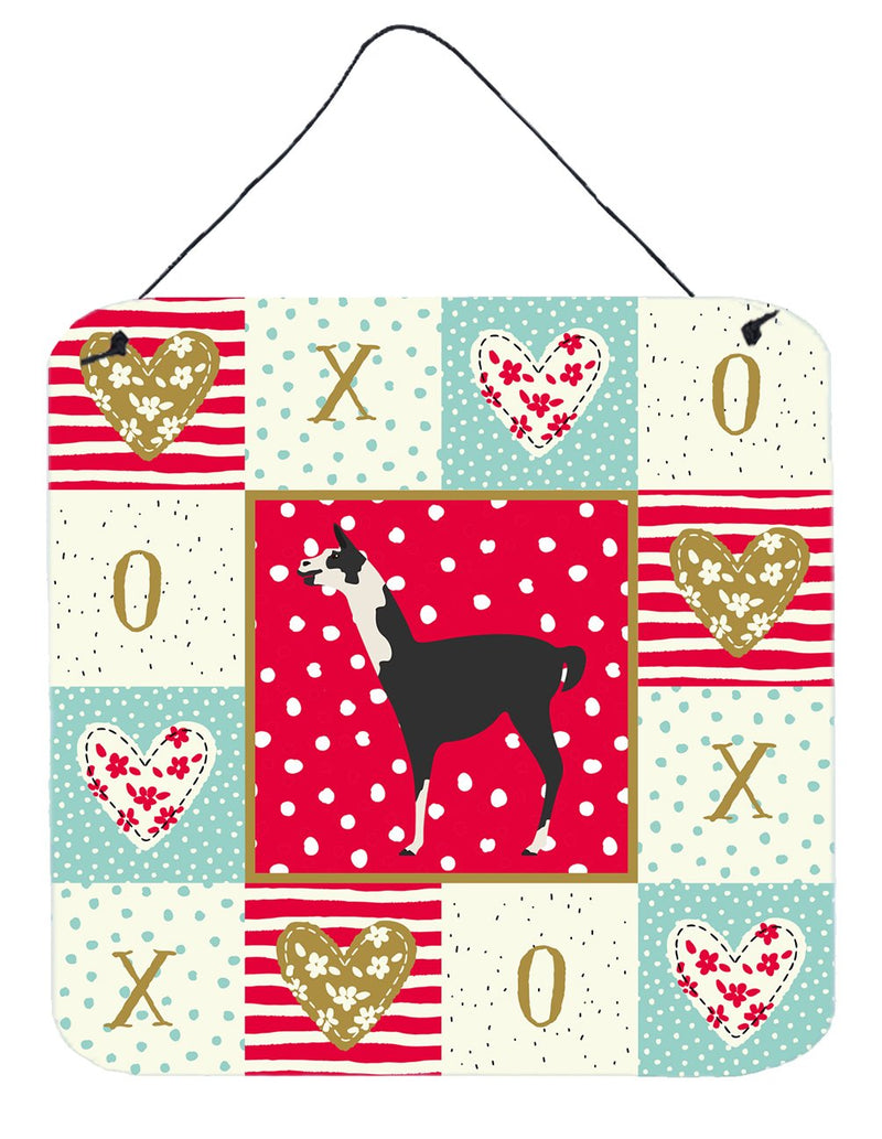 Llama Q' Ara Love Wall or Door Hanging Prints CK5345DS66