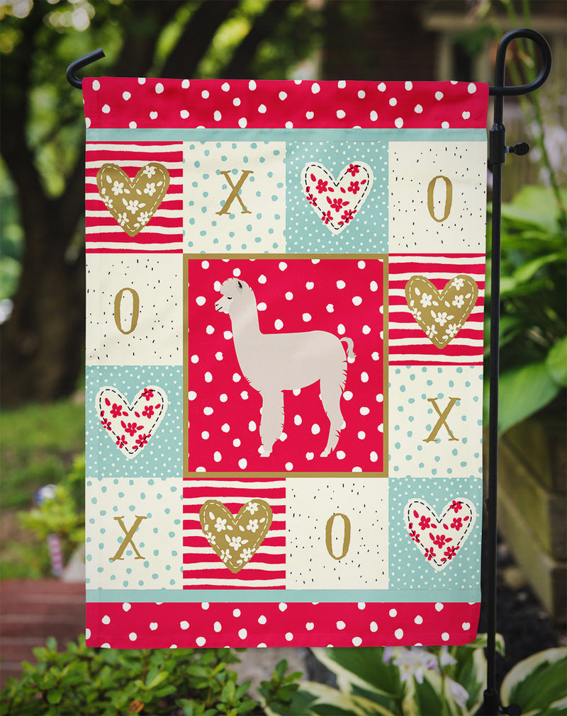 Alpaca Love Flag Garden Size CK5346GF