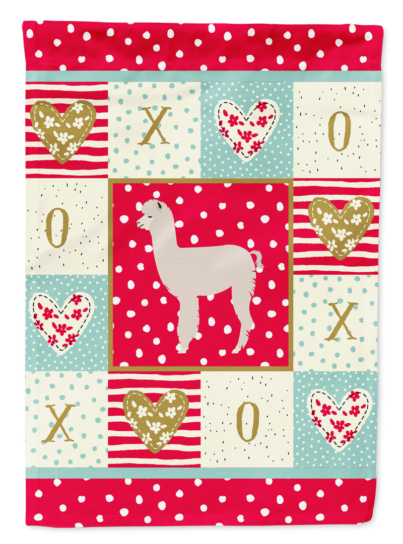 Alpaca Love Flag Garden Size CK5346GF