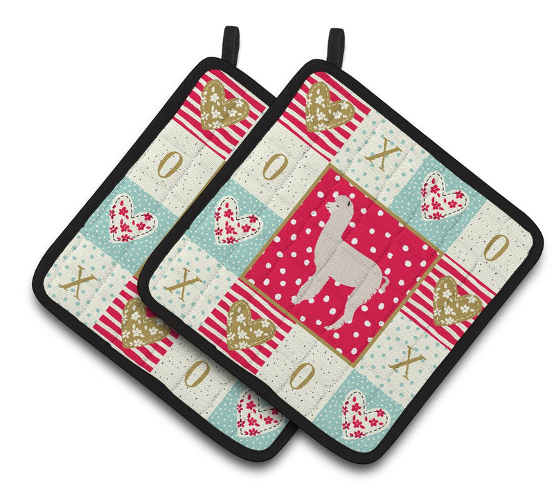 Alpaca Love Pair of Pot Holders CK5346PTHD