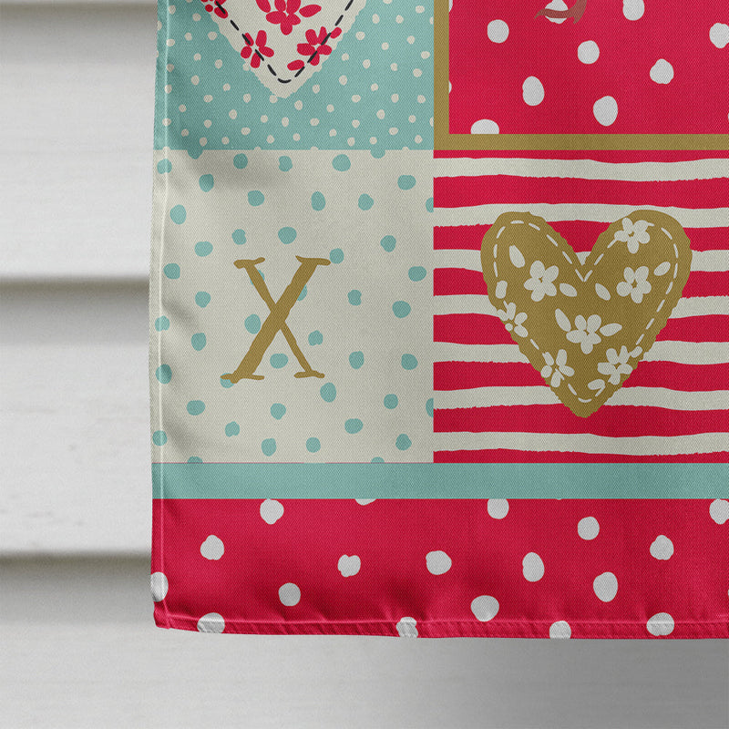 Silver Pheasant Love Flag Canvas House Size CK5356CHF