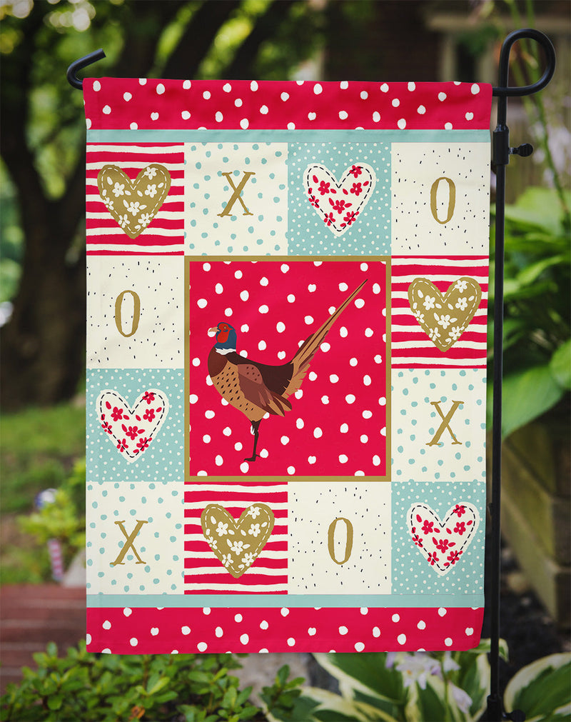 Ring-necked Common Pheasant Love Garden Flag – Decorative Outdoor Yard Flag CK5357GF