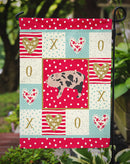 Mini Miniature Pig Love Garden Flag – Decorative Outdoor Yard Flag CK5362GF