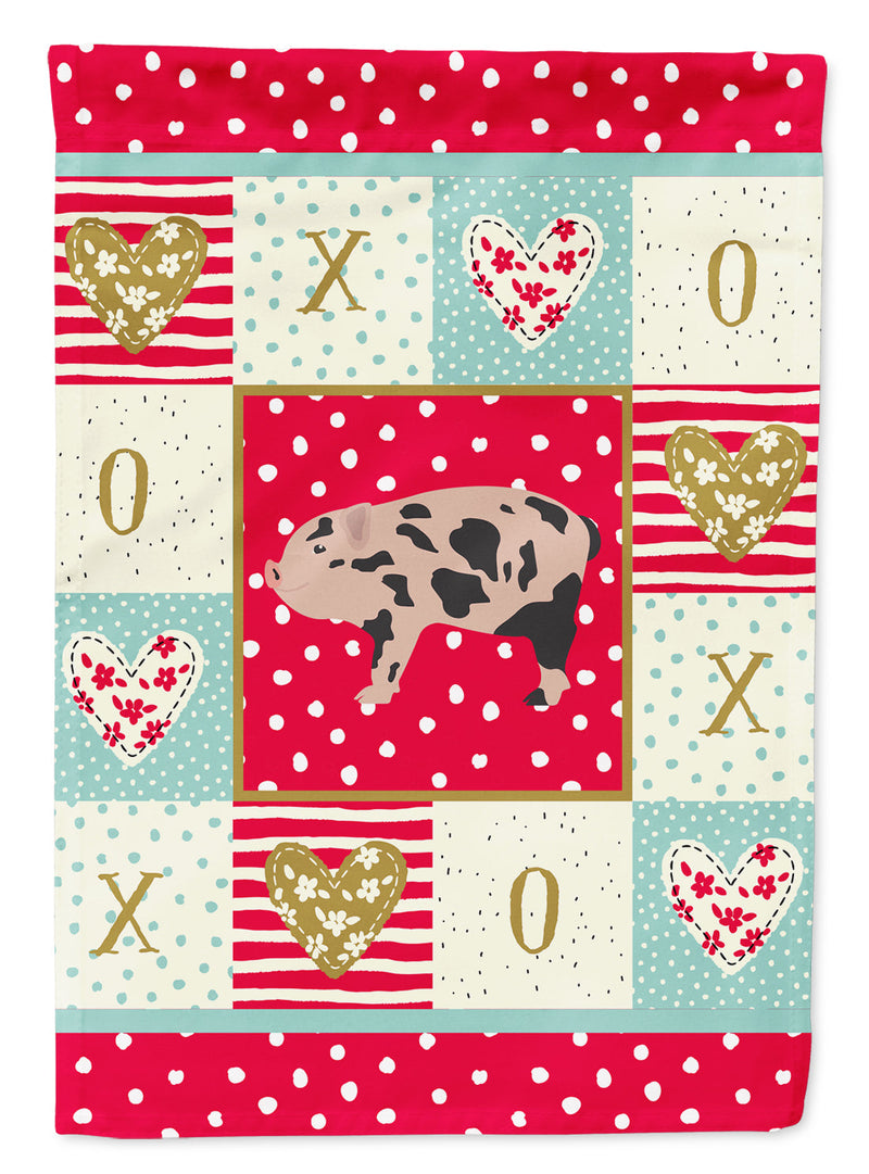 Mini Miniature Pig Love Garden Flag – Decorative Outdoor Yard Flag CK5362GF