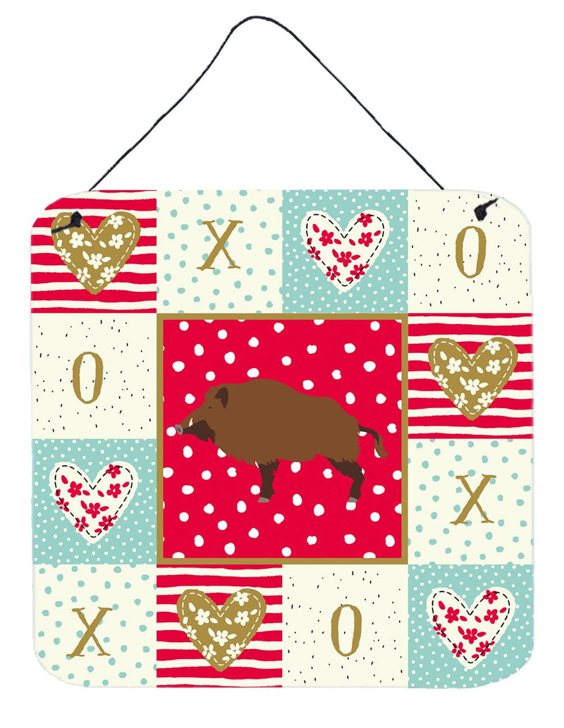 Wild Boar Pig Love Wall or Door Hanging Prints CK5363DS66