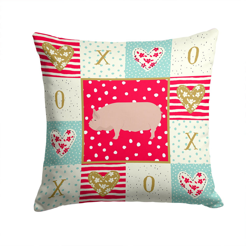 Welsh Pig Love Fabric Decorative Pillow CK5364PW1414