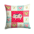 Gloucester Old Spot Pig Love Throw Pillow - 14x14 Decorative Pillow – Art for Your Home & Patio CK5367PW1414