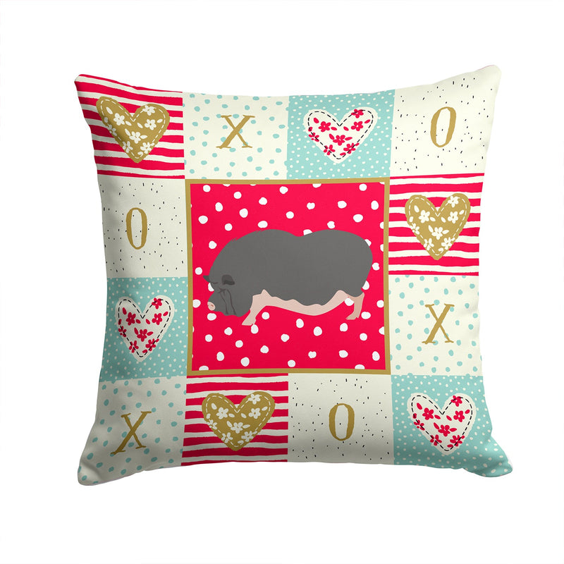 Vietnamese Pot-Bellied Pig Love Throw Pillow - 14x14 Decorative Pillow – Art for Your Home & Patio CK5368PW1414