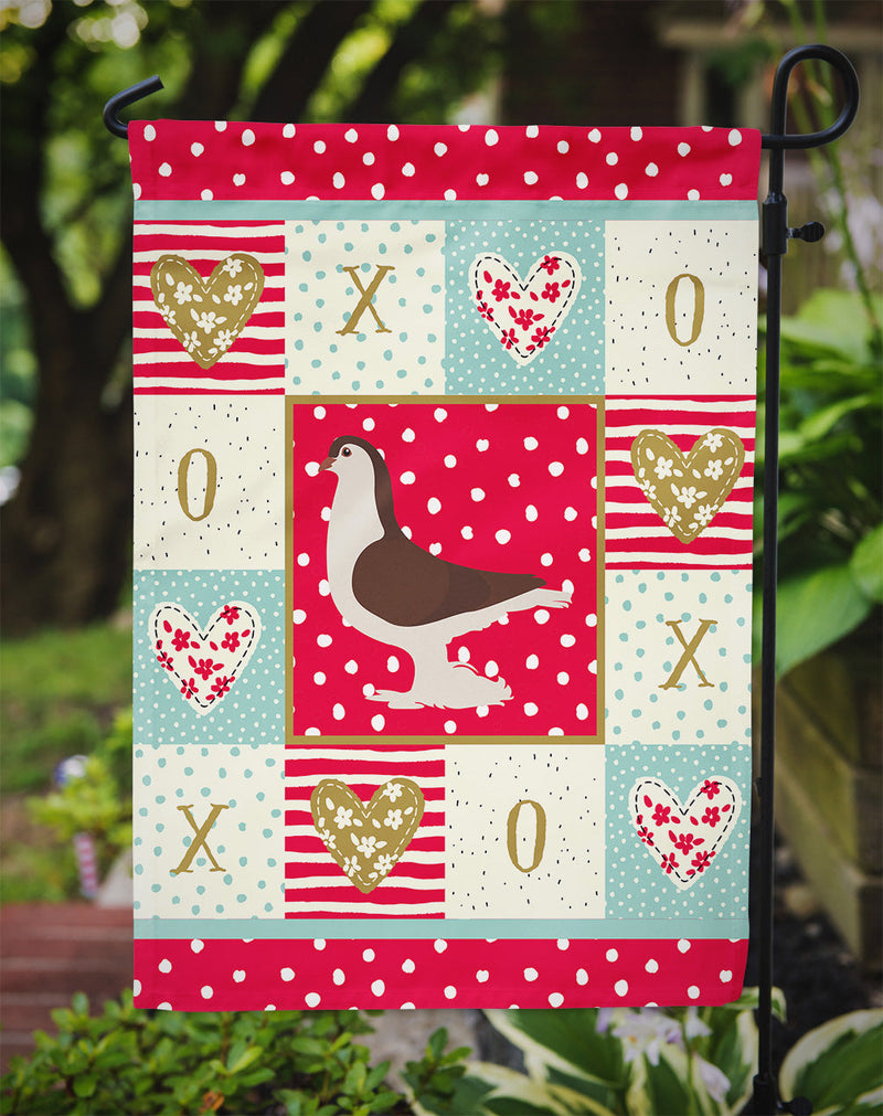 Large Pigeon Love Garden Flag – Decorative Outdoor Yard Flag CK5370GF