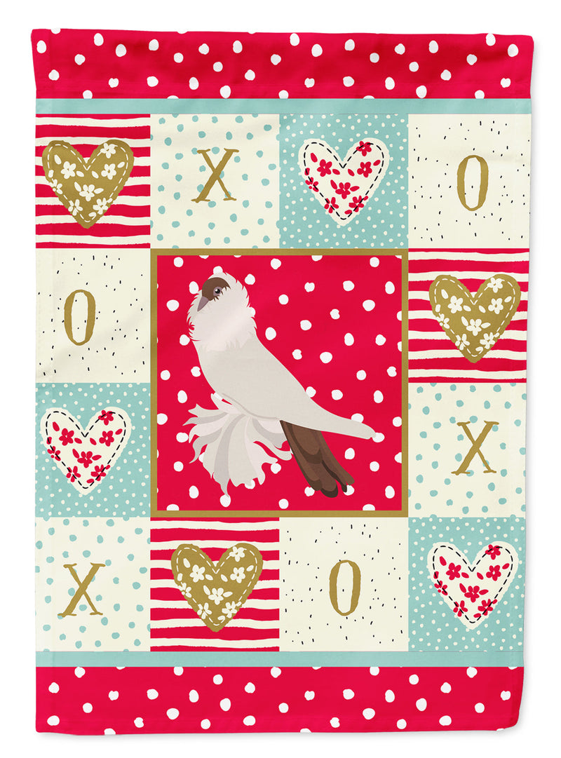 German Helmet Pigeon Love Flag Canvas House Size CK5371CHF