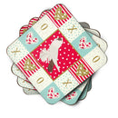 German Helmet Pigeon Love Coasters - Set of 4 Lightweight Foam, Absorbent Drink Coasters  CK5371FC