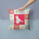 German Helmet Pigeon Love Throw Pillow - 14x14 Decorative Pillow – Art for Your Home & Patio CK5371PW1414