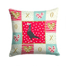 English Carrier Pigeon Love Throw Pillow - 14x14 Decorative Pillow – Art for Your Home & Patio CK5372PW1414