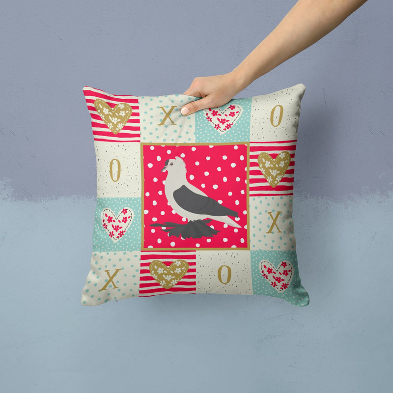 Saxon Fairy Swallow Pigeon Love Throw Pillow - 14x14 Decorative Pillow – Art for Your Home & Patio CK5373PW1414