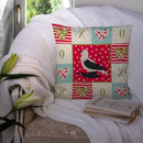Saxon Fairy Swallow Pigeon Love Throw Pillow - 14x14 Decorative Pillow – Art for Your Home & Patio CK5373PW1414