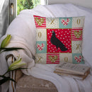 Budapest Highflyer Pigeon Love Throw Pillow - 14x14 Decorative Pillow – Art for Your Home & Patio CK5374PW1414