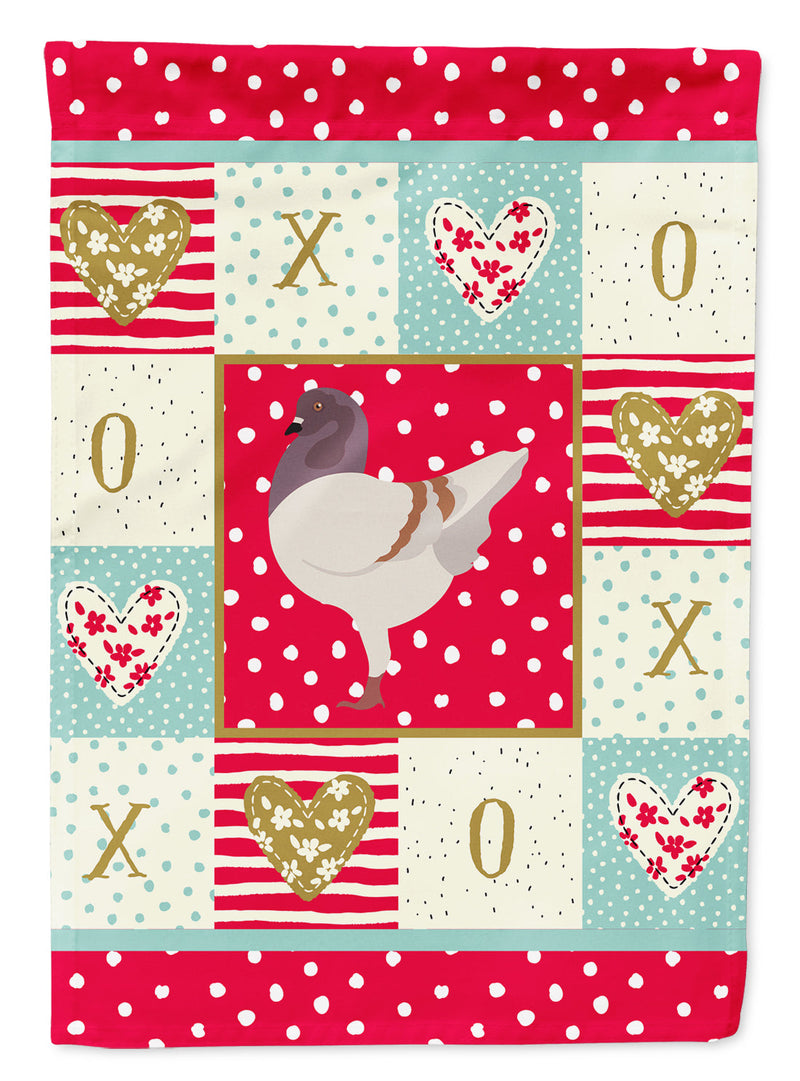German Modena Pigeon Love Flag Canvas House Size CK5376CHF