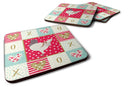 German Modena Pigeon Love Coasters - Set of 4 Lightweight Foam, Absorbent Drink Coasters  CK5376FC