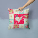 German Modena Pigeon Love Throw Pillow - 14x14 Decorative Pillow – Art for Your Home & Patio CK5376PW1414