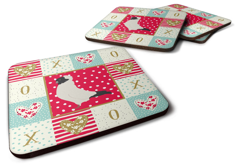Nun Pigeon Love Coasters - Set of 4 Lightweight Foam, Absorbent Drink Coasters  CK5379FC