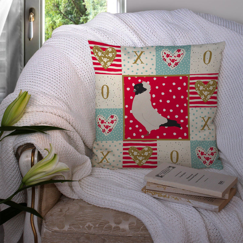Nun Pigeon Love Throw Pillow - 14x14 Decorative Pillow – Art for Your Home & Patio CK5379PW1414