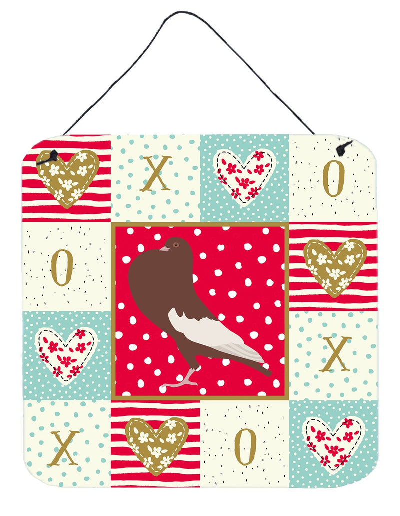 English Pouter Pigeon Love Wall or Door Hanging Prints CK5381DS66