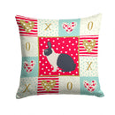 Dutch Rabbit Love Throw Pillow - 14x14 Decorative Pillow – Art for Your Home & Patio CK5385PW1414