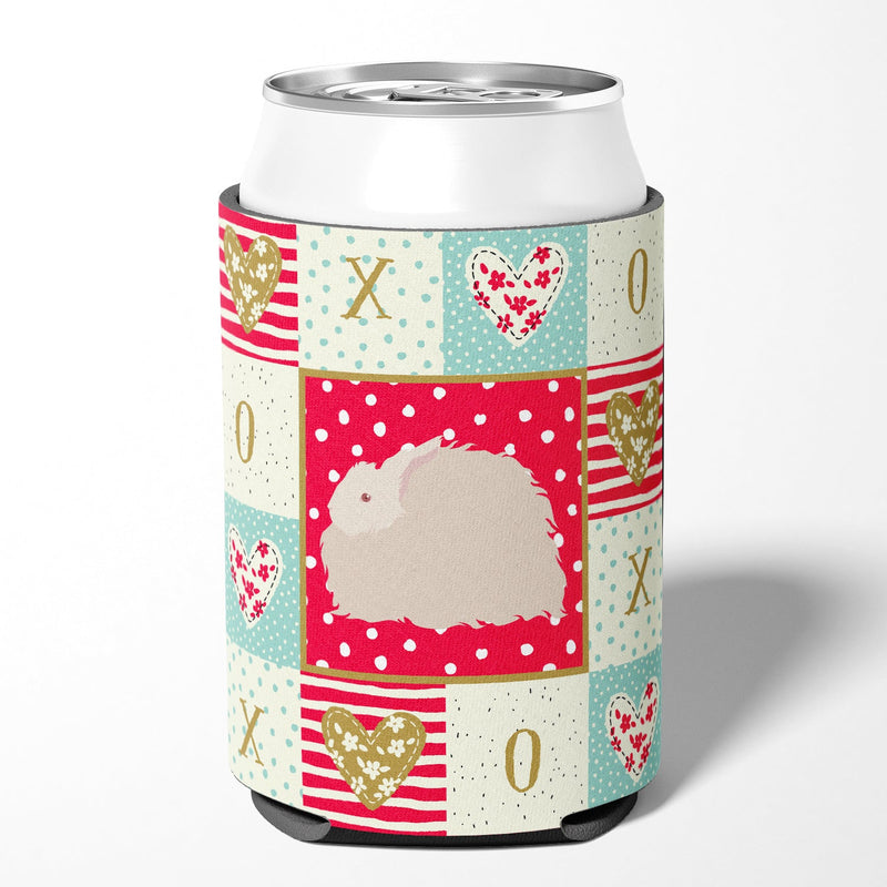 Fluffy Angora Rabbit Love Can or Bottle Hugger CK5386CC