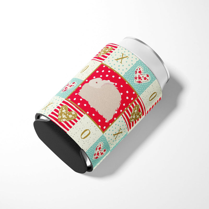 Fluffy Angora Rabbit Love Can or Bottle Hugger CK5386CC