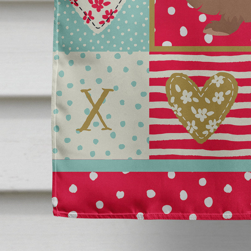 Lionhead Rabbit Love Flag Canvas House Size CK5387CHF