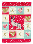 English Spot Rabbit Love Flag Canvas House Size CK5388CHF