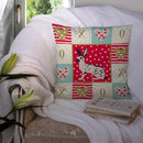 English Spot Rabbit Love Throw Pillow - 14x14 Decorative Pillow – Art for Your Home & Patio CK5388PW1414