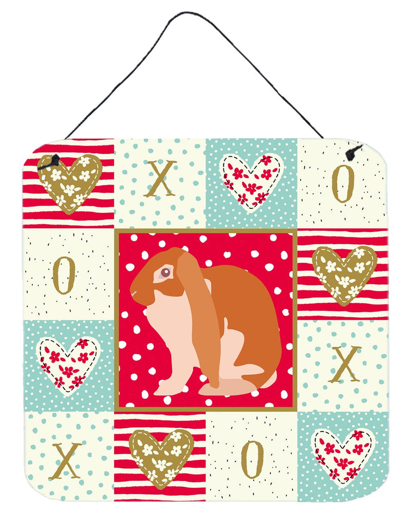 English Lop Rabbit Love Wall or Door Hanging Prints CK5389DS66