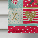 Tan Rabbit Love Flag Canvas House Size CK5390CHF