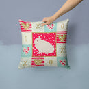 Hermelin Rabbit Love Throw Pillow - 14x14 Decorative Pillow – Art for Your Home & Patio CK5391PW1414