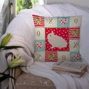 Hermelin Rabbit Love Throw Pillow - 14x14 Decorative Pillow – Art for Your Home & Patio CK5391PW1414