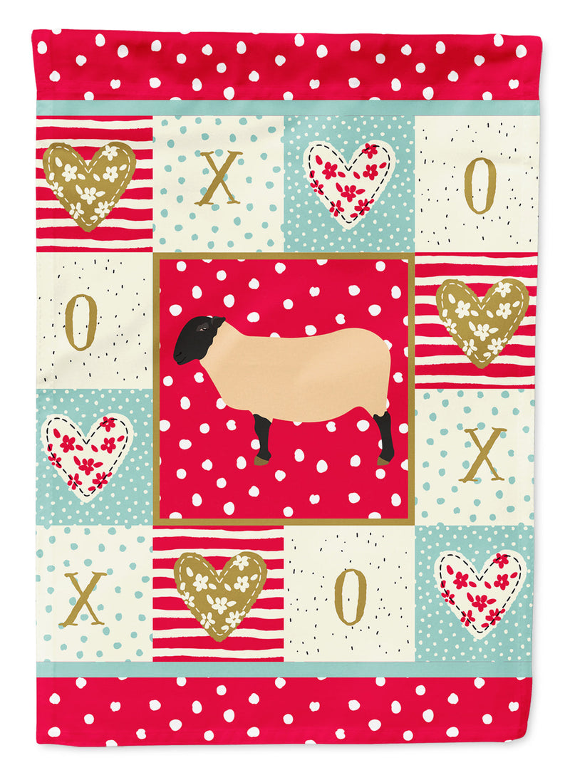 Suffolk Sheep Love Flag Garden Size CK5399GF