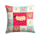 Suffolk Sheep Love Throw Pillow - 14x14 Decorative Pillow – Art for Your Home & Patio CK5399PW1414