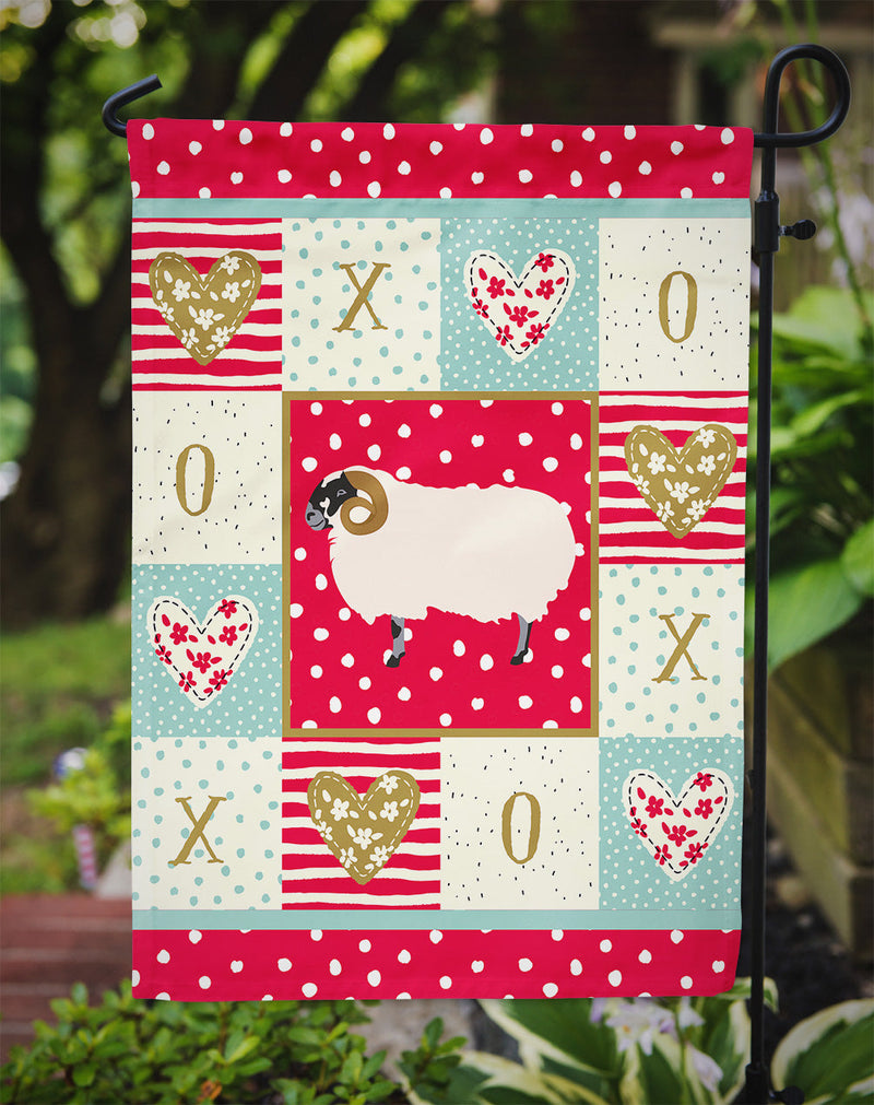 Scottish Blackface Sheep Love Garden Flag – Decorative Outdoor Yard Flag CK5400GF