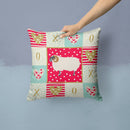 Scottish Blackface Sheep Love Throw Pillow - 14x14 Decorative Pillow – Art for Your Home & Patio CK5400PW1414