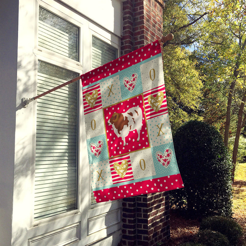 Jacob Sheep Love Flag Canvas House Size CK5402CHF