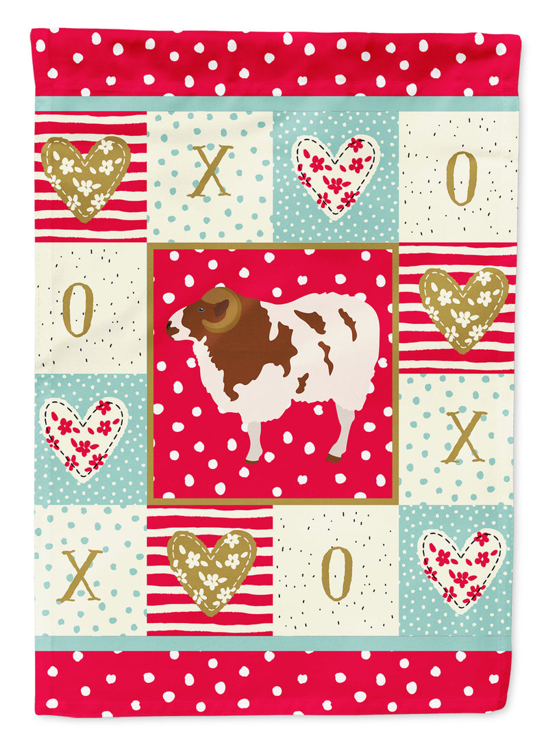 Jacob Sheep Love Flag Canvas House Size CK5402CHF